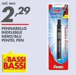 Italmark Pennarello indelebile nero/blu PENTEL PEN offerta