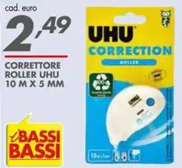 Italmark Correttore roller UHU 10 M X 5 MM offerta
