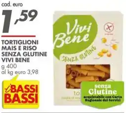 Italmark Tortiglioni mais e riso senza glutine VIVI BENE offerta