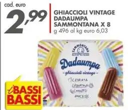 Italmark Ghiaccioli vintage dadaumpa SAMMONTANA X 8 offerta