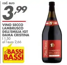Italmark Vino secco lambrusco dell'emilia igt DAMA CRISTINA offerta