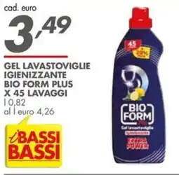 Italmark Gel lavastoviglie igienizzante bio form plus offerta