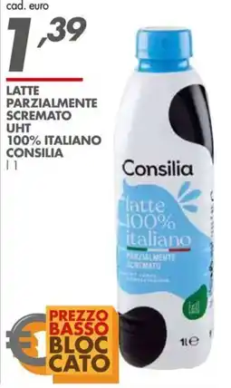 Italmark Latte parzialmente scremato uht 100% italiano CONSILIA offerta