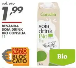 Italmark Bevanda soia drink bio CONSILIA offerta