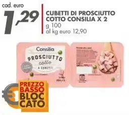 Italmark Cubetti di prosciutto cotto CONSILIA X 2 offerta