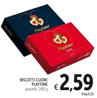 Spazio Conad Biscotti Cuore Playtime 280g offerta
