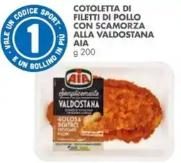 Italmark Cotoletta di filetti di pollo con scamorza alla valdostana AIA offerta