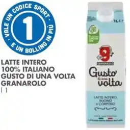 Italmark Latte intero 100% italiano gusto di una volta GRANAROLO offerta