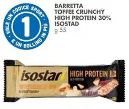 Italmark Barretta toffee crunchy high protein 30% ISOSTAD offerta