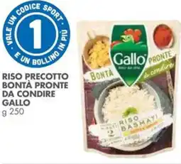 Italmark Riso precotto bontà pronte da condire GALLO offerta
