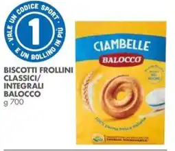 Italmark Biscotti frollini classici/ integrali BALOCCO offerta