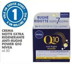 Italmark Crema notte extra rigenerante anti-rughe power Q10 NIVEA offerta