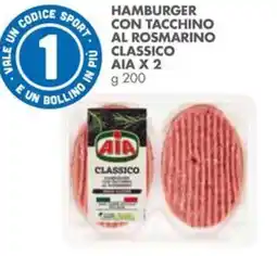 Italmark Hamburger con tacchino al rosmarino classico AIA X 2 offerta