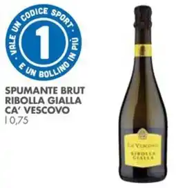 Italmark Spumante brut ribolla gialla CA' VESCOVO offerta