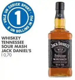 Italmark Whiskey tennessee sour mash JACK DANIEL'S offerta