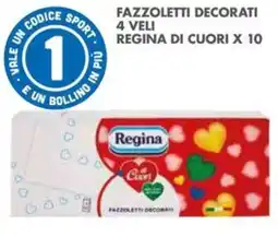 Italmark Fazzoletti decorati 4 veli regina di cuori x 10 offerta