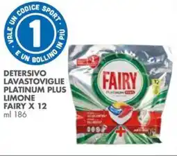 Italmark Detersivo lavastoviglie platinum plus limone FAIRY X 12 offerta