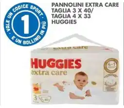Italmark Pannolini extra care taglia 3 x 40/ taglia 4 x 33 HUGGIES offerta