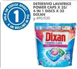 Italmark Detersivo lavatrice power caps x 35/ 4 in 1 discs x 32 DIXAN offerta