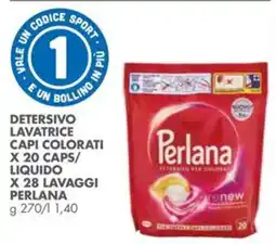 Italmark Detersivo lavatrice capi colorati x 20 caps/ liquido PERLANA offerta