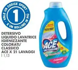 Italmark Detersivo liquido lavatrice igienizzante colorati/ classico ACE X offerta