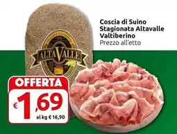 Carrefour Express Coscia di Suino Stagionata Altavalle Valtiberino offerta