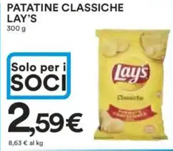 Ipercoop Patatine classiche LAY'S offerta