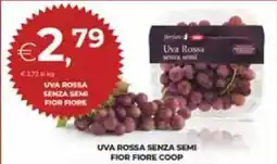 Ipercoop Uva rossa senza semi fior fiore COOP offerta