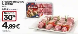 Ipercoop Spiedini di suino MARTINI offerta