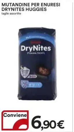 Ipercoop Mutandine per enuresi drynites HUGGIES offerta
