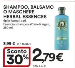 Ipercoop Shampoo, balsamo o maschere HERBAL ESSENCES offerta