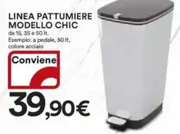 Ipercoop Linea pattumiere modello chic offerta