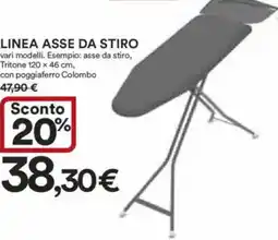 Ipercoop Linea asse da stiro offerta