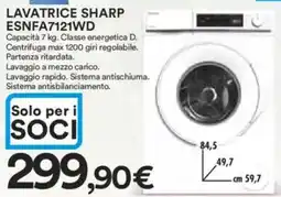 Ipercoop LAVATRICE SHARP ESNFA7121WD offerta