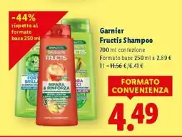 Lidl Garnier Fructis Shampoo offerta
