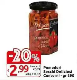 Carrefour Express Pomodori Secchi Deliziosi Contorni offerta