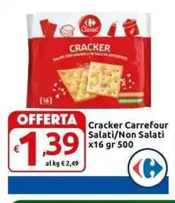 Carrefour Express Cracker Carrefour Salati/Non Salati offerta