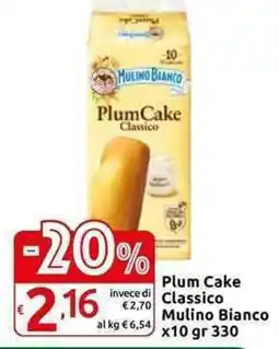 Carrefour Express Plum Cake Classico Mulino Bianco offerta