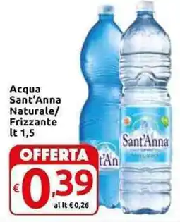 Carrefour Express Acqua Sant'Anna Naturale/ Frizzante offerta