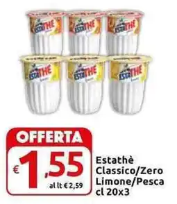 Carrefour Express Estathè Classico/Zero Limone/Pesca offerta