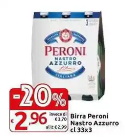Carrefour Express Birra Peroni Nastro Azzurro offerta