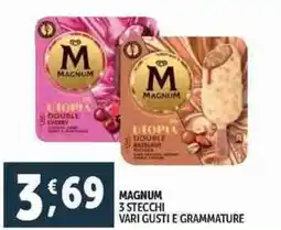 Deco Supermercati Magnum 3 stecchi vari gusti e grammature offerta