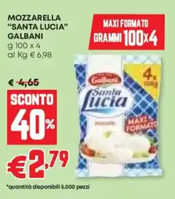 Panorama Mozzarella "santa lucia" GALBANI offerta