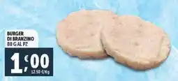 Deco Supermercati Burger di branzino offerta