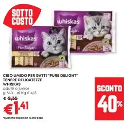 Panorama Cibo umido per gatti "pure delight" tenere delicatezze WHISKAS offerta
