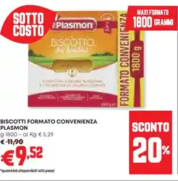 Panorama Biscotti formato convenienza PLASMON offerta