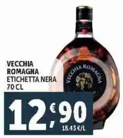 Deco Supermercati Vecchia romagna etichetta nera offerta