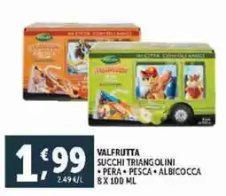 Deco Supermercati Valfrutta succhi triangolini offerta