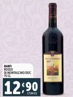 Deco Supermercati Banfi rosso di montalcino DOC offerta