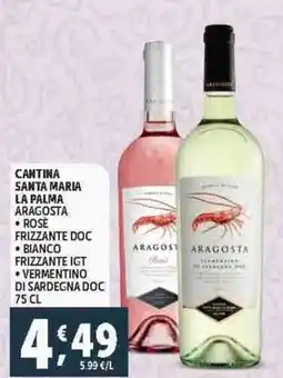Deco Supermercati Cantina santa maria la palma aragosta offerta
